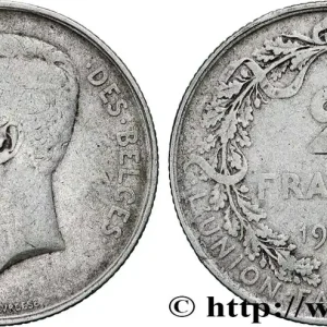 BELGIQUE 2 Francs Albert Ier légende française 1910 fwo_824712 Monde Marque