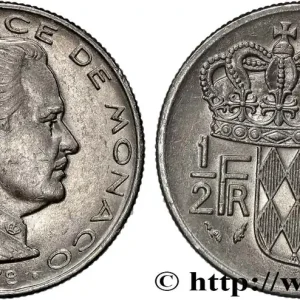 MONACO 1/2 Franc Rainier III 1978 Paris fwo_833165 Monde Tendance