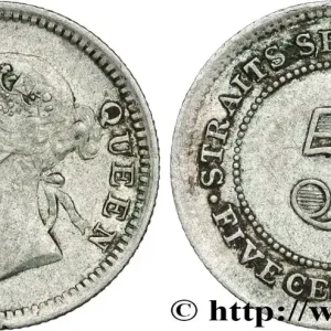 MALAISIE - ÉTABLISSEMENTS DES DÉTROITS 5 Cents Victoria 1901 Bombay fwo_846402 Monde Produit De Marque
