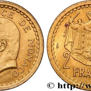 MONACO 2 Francs Louis II (1943) Paris fwo_849081 Monde Produit De Marque