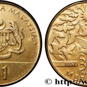 MALAISIE 1 Ringgit 30e anniversaire de l’Indépendance 1987 fwo_853137 Monde Tendance