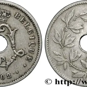 Marque BELGIQUE 10 Centimes Léopold II 1902 fwo_858242 Monde