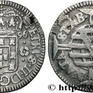 Nouvelle Collection BRÉSIL - PIERRE II DU PORTUGAL 80 Réis, grande couronne 1696 Bahia fwo_859816 Monde
