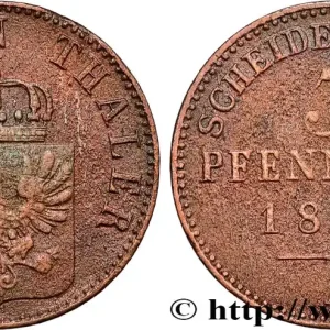 Commander Maintenant ALLEMAGNE - PRUSSE 3 Pfenninge Royaume de Prusse écu à l’aigle 1854 Berlin fwo_860863 Monde