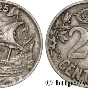 ESPAGNE 25 Centimos navire 1925 fwo_862126 Monde Acheter Direct