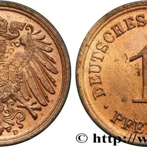 Jusqu’à Épuisement Des Stocks ALLEMAGNE 1 Pfennig aigle héraldique 1900 Munich fwo_865611 Monde