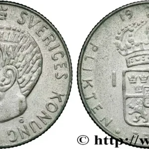 SUÈDE 1 Krona Gustave VI 1959 fwo_865694 Monde Premium