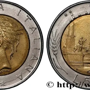 ITALIE 500 Lire tête de femme représentant la République / Place et Palais du Quirinal à Rome 1984 Rome - R fwo_865868 Monde Top Qualité