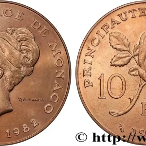MONACO 10 Francs princesse Grace de Monaco 1982 Paris fwo_866013 Monde Vente Directe