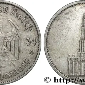 ALLEMAGNE 5 Reichsmark Église de la garnison de Potsdam 1934 Berlin fwo_868439 Monde Offre Limitée