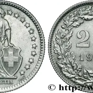 SUISSE 2 Francs Helvetia 1963 Berne fwo_868506 Monde Soldes