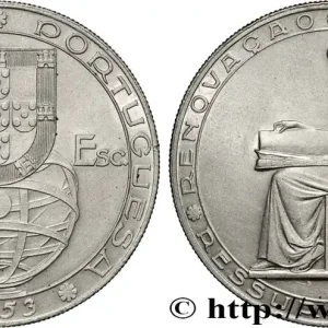 PORTUGAL 20 Escudos 25e anniversaire de la réforme financière 1953 fwo_869033 Monde Meilleure Qualité
