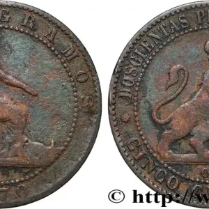 Gros Lot ESPAGNE 5 Centimos “ESPAÑA” 1870 Oeschger Mesdach & CO fwo_871909 Monde