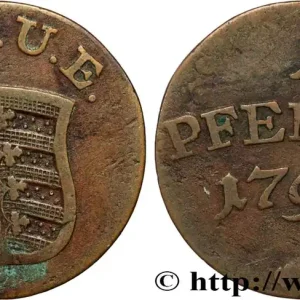 Haute Qualité ALLEMAGNE - SAXE-WEIMAR-EISENACH 1 Pfennig écu 1799 fwo_871910 Monde