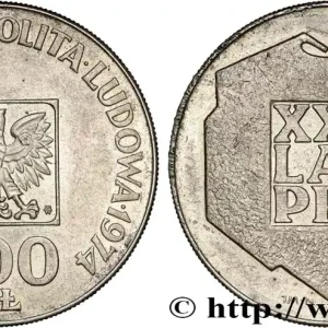 POLOGNE 200 Zlotych aigle 30e anniversaire de la fondation de la république populaire 1974 Varsovie fwo_872202 Monde Vente Directe