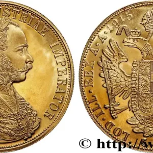 OR, PALLADIUM ET PLATINE INVESTISSEMENT 4 Ducats, refrappe moderne François Joseph 1915 fwo_874590 Monde Tendance