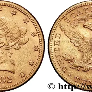 Achat Immédiat OR, PALLADIUM ET PLATINE INVESTISSEMENT 10 Dollars "Liberty" 1882 Philadelphie fwo_877007 Monde