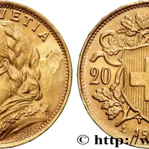 Offre Spéciale OR, PALLADIUM ET PLATINE INVESTISSEMENT 20 Francs "Vreneli" 1935 Berne fwo_877148 Monde