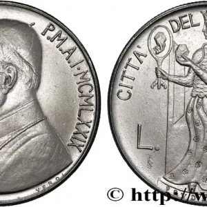VATICAN ET ÉTATS PONTIFICAUX 100 Lire Jean Paul II an II / la prudence assise 1980 fwo_879624 Monde Dernier Modèle