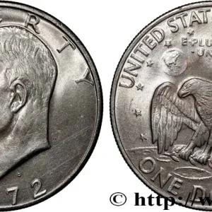 ÉTATS-UNIS D'AMÉRIQUE 1 Dollar Eisenhower 1972 Denver fwo_879884 Monde Artisanat