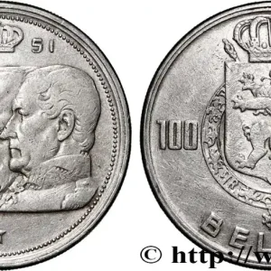 BELGIQUE 100 Franken (Francs) Quatre rois de Belgique, légende flamande 1951 fwo_879888 Monde Affaire À Saisir