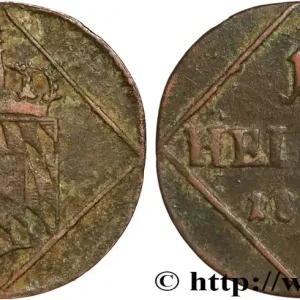 ALLEMAGNE - BAVIÈRE 1 Heller Maximilien Joseph 1817 Munich fwo_880008 Monde Livraison Mondiale