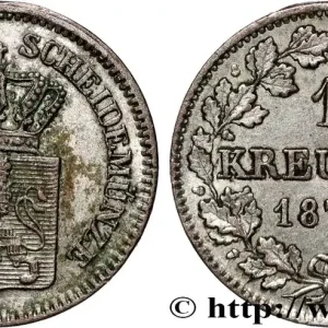 Tendance ALLEMAGNE - HESSE 1 Kreuzer Hesse-Darmstadt Louis III 1871 fwo_880017 Monde