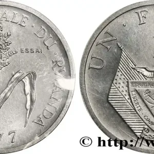 Populaire RWANDA Essai de 1 Franc 1977 Paris fwo_882176 Monde