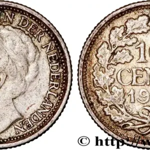 PAYS-BAS 10 Cents Reine Wilhelmine 1938 Utrecht fwo_957179 Monde Livraison Mondiale