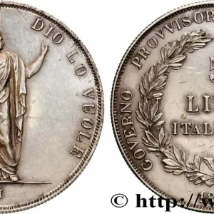 LOMBARDIE - GOUVERNEMENT PROVISOIRE 5 Lire 1848 Milan fwo_879228 Monde Expédié Aujourd’hui
