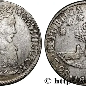 BOLIVIE 2 Soles Simon Bolivar 1830 Potosi fwo_880373 Monde En Vogue