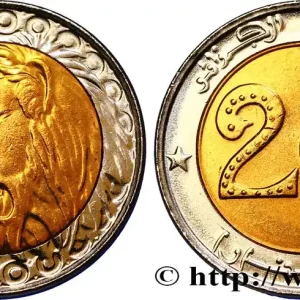 ALGÉRIE 20 Dinars tête de lion an 1424 2004 fwo_714338 Monde Quantité Limitée