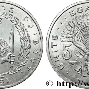 DJIBOUTI 5 Francs 1991 Paris fwo_811921 Monde Must-Have