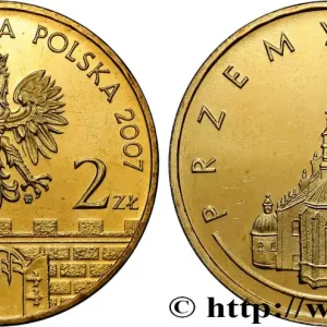 Vente Flash POLOGNE 2 Zlote aigle / ville de Przemysl, la cathédrale 2007 Varsovie fwo_819184 Monde