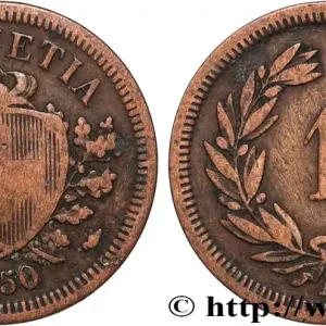 SUISSE 1 Centime (Rappen) 1850 Paris fwo_835830 Monde Prix Bas