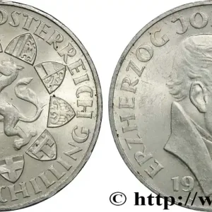 AUTRICHE 25 Schilling 100e anniversaire de la mort de l’archiduc Jean-Baptiste d'Autriche 1959 fwo_848113 Monde Soldes