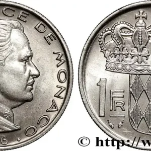MONACO 1 Franc Rainier III 1976 Paris fwo_849064 Monde Must-Have