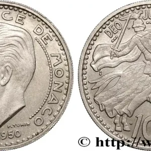 Original MONACO 100 Francs Rainier III 1950 Paris fwo_849094 Monde