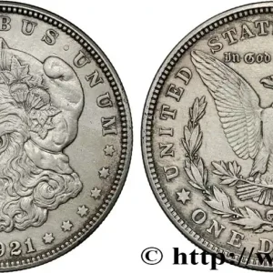 ÉTATS-UNIS D'AMÉRIQUE 1 Dollar Morgan 1921 Denver fwo_852025 Monde Réduction