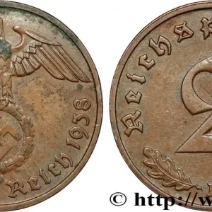 Quantité Limitée ALLEMAGNE 2 Reichspfennig 1938 Muldenhutten fwo_854458 Monde