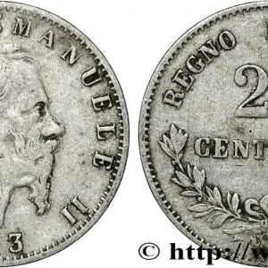 ITALIE 20 Centesimi Victor Emmanuel II 1863 Milan fwo_858267 Monde Exclusif