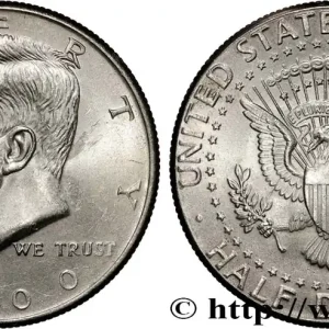 ÉTATS-UNIS D'AMÉRIQUE 1/2 Dollar Kennedy 2000 Philadelphie - P fwo_866693 Monde Vente Flash