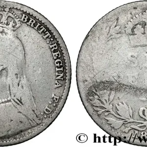 Achat Immédiat ROYAUME-UNI 6 Pence Victoria buste du Jubilé 1891 fwo_868792 Monde