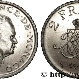 MONACO 2 Francs Rainier III 1982 Paris fwo_870110 Monde Seulement Aujourd’hui