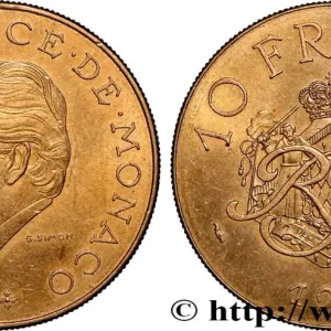 MONACO 10 Francs Rainier III 1981 Paris fwo_870514 Monde Exclusif