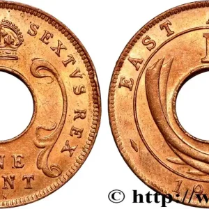 Certifié AFRIQUE DE L'EST 10 Cents Georges VI 1952 Kings Norton fwo_881680 Monde