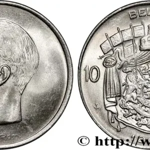 BELGIQUE 10 Francs roi Baudouin légende flamande 1969 Bruxelles fwo_882214 Monde Petit Prix