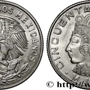 MEXIQUE 50 Centavos aigle / roi Cuauhtemoc 1969 Mexico fwo_882233 Monde Garantie Incluse