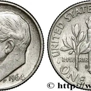 Acheter En Ligne ÉTATS-UNIS D'AMÉRIQUE 1 Dime (10 Cents) Roosevelt 1964 Denver fwo_882242 Monde