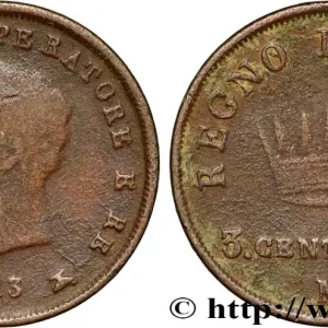 Livraison Gratuite ITALIE - ROYAUME D'ITALIE - NAPOLÉON Ier 3 centesimi 1813 Milan fwo_882244 Monde